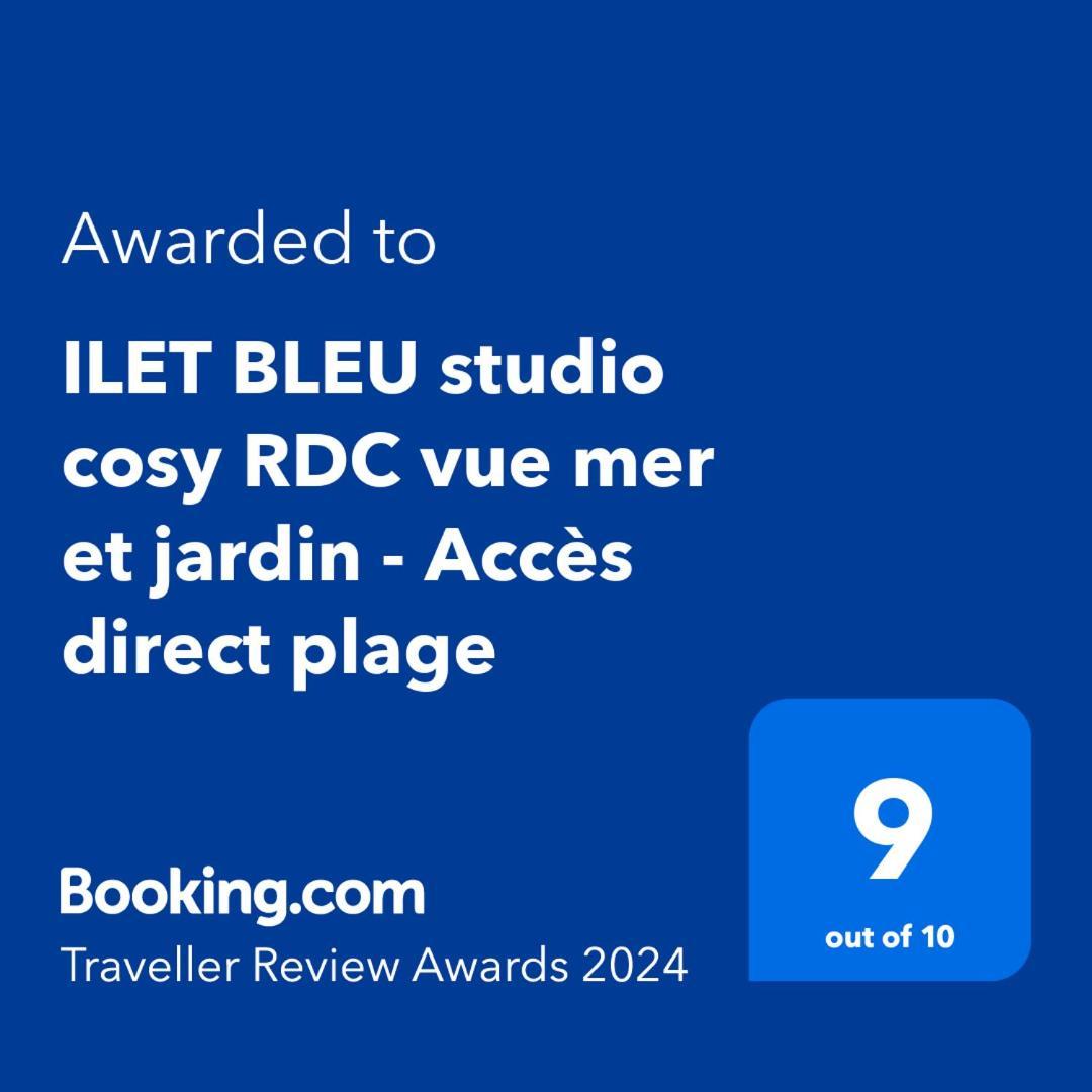 Ilet Bleu Studio Cosy Rdc Vue Mer Et Jardin - Acces Direct Plage Le Gosier  Exterior photo