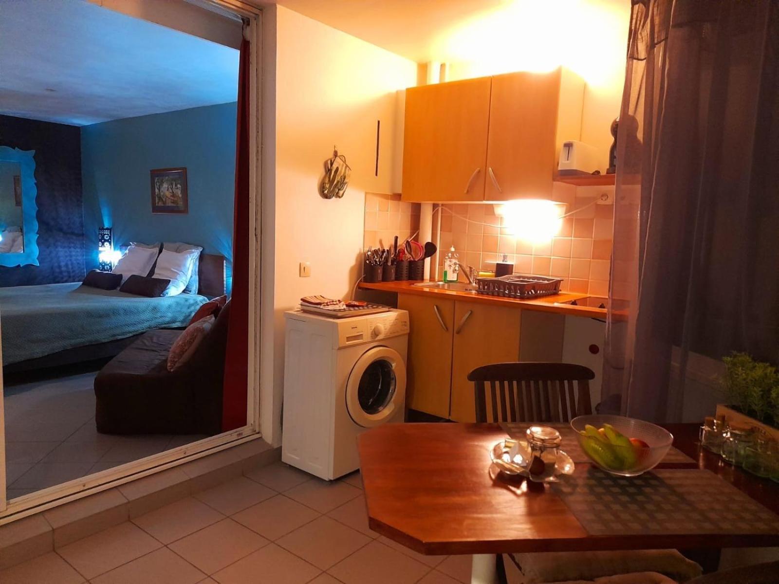 Ilet Bleu Studio Cosy Rdc Vue Mer Et Jardin - Acces Direct Plage Le Gosier  Exterior photo