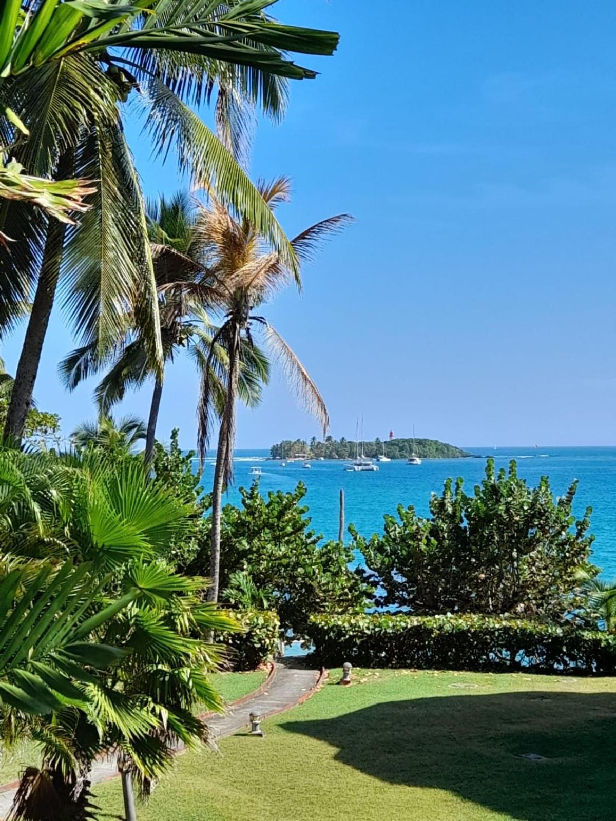 Ilet Bleu Studio Cosy Rdc Vue Mer Et Jardin - Acces Direct Plage Le Gosier  Exterior photo